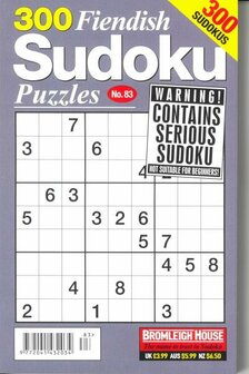 300 Fiendish Sudoku Puzzles Magazine