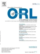 Annales d'otolaryngologie et de chirurgie cervico faciale (francés) 1