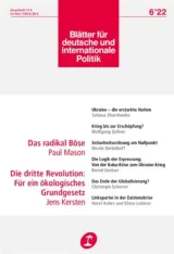 Blätter Für und Internationale Politik (alemán) 1