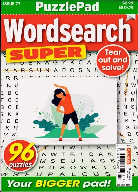Puzzlelife Puzzlepad Wordsearch Super Magazine 1