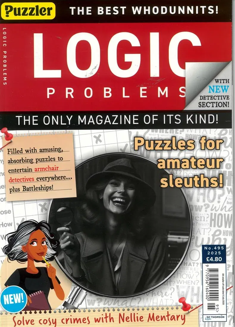 Puzzler Logic Problems Magazine