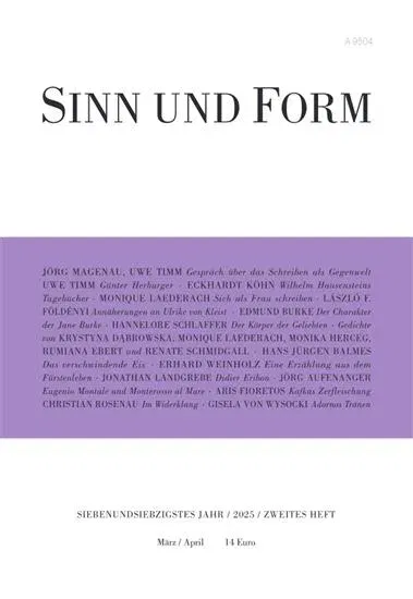 Sinn und Form (alemán)